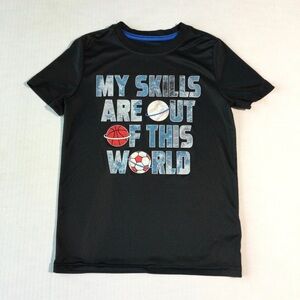 BCG Boys Size Small Black Kids Sports Graphic T-Shirt